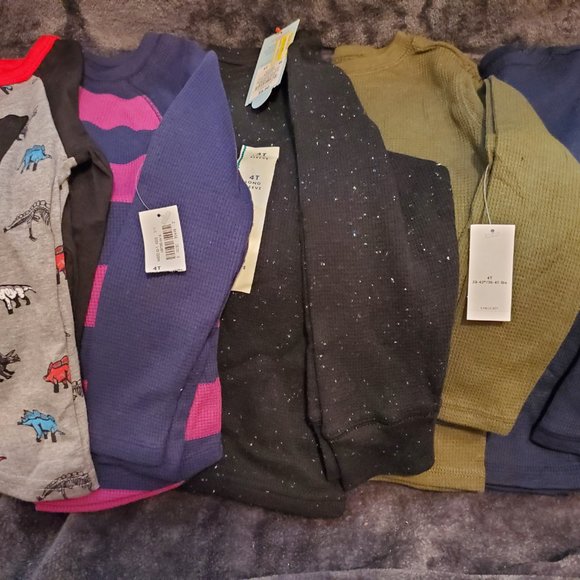 NWT 5 Long Sleeve Tops - Size 4T - Picture 2 of 2
